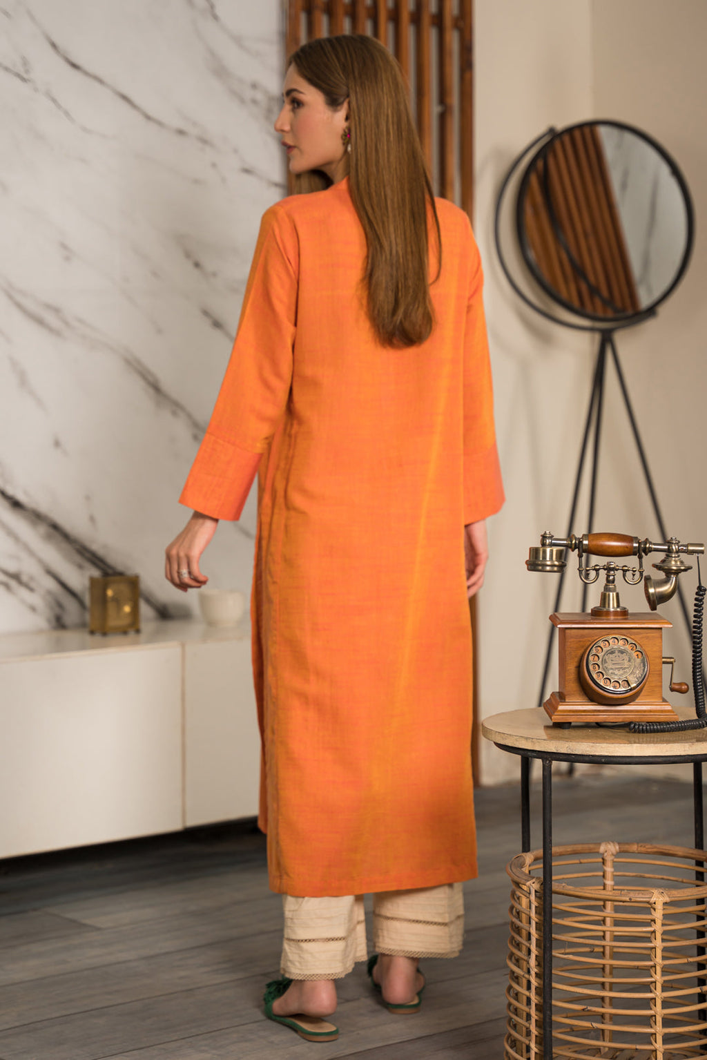 1 Piece -  Yarn Dyed Khaddar Shirt P0865 (SO)