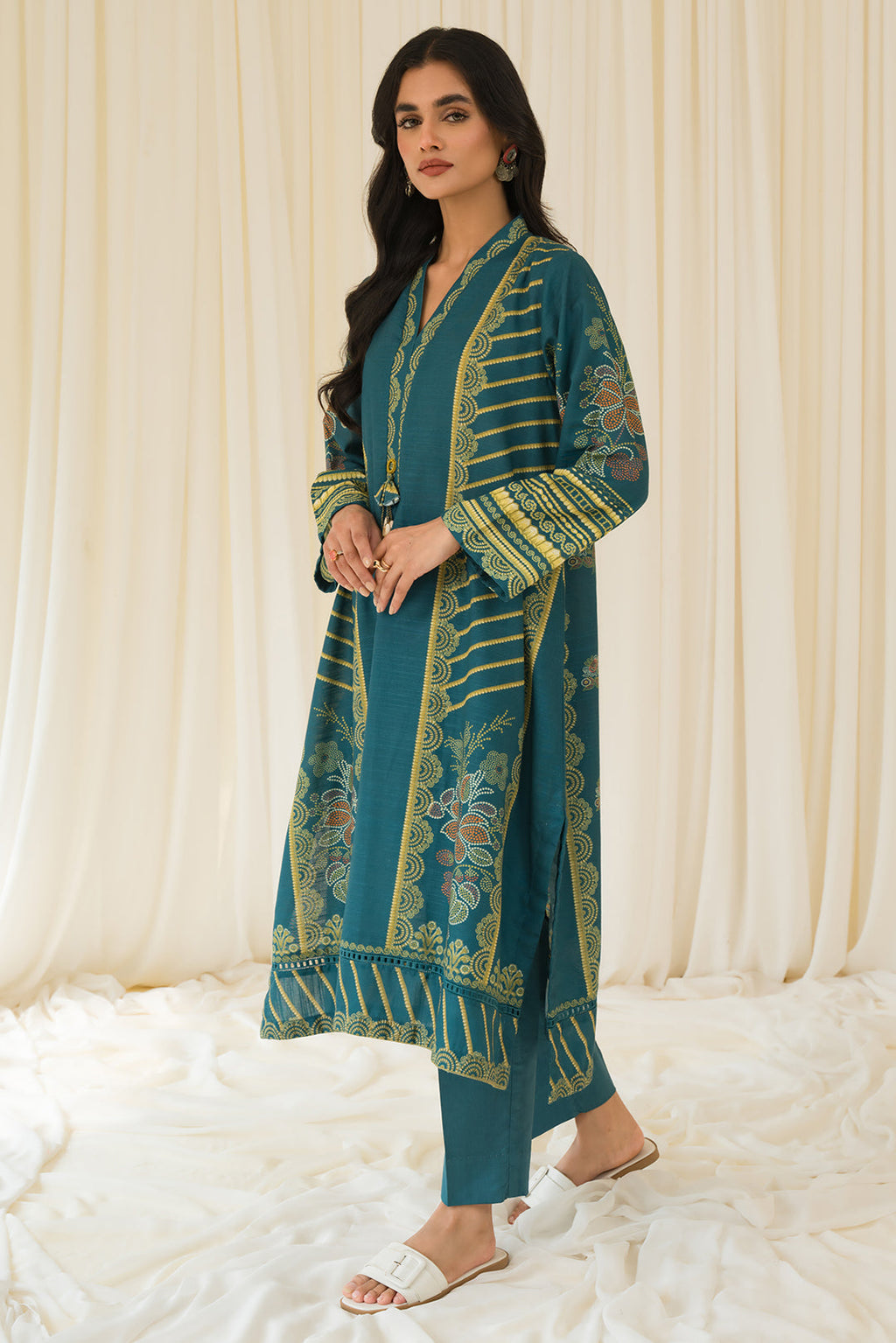 1 Piece - Digital Printed Khaddar Shirt P0885 (SO)