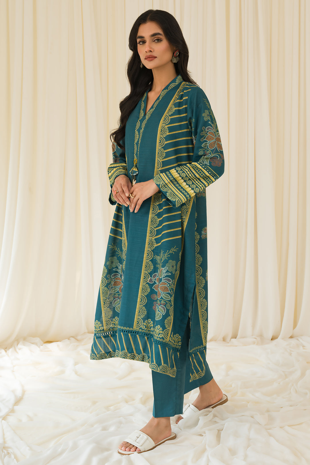 1 Piece - Digital Printed Khaddar Shirt P0885 (SO)