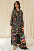 3 Piece - Digital Printed Linen Suit P0898 (SO)