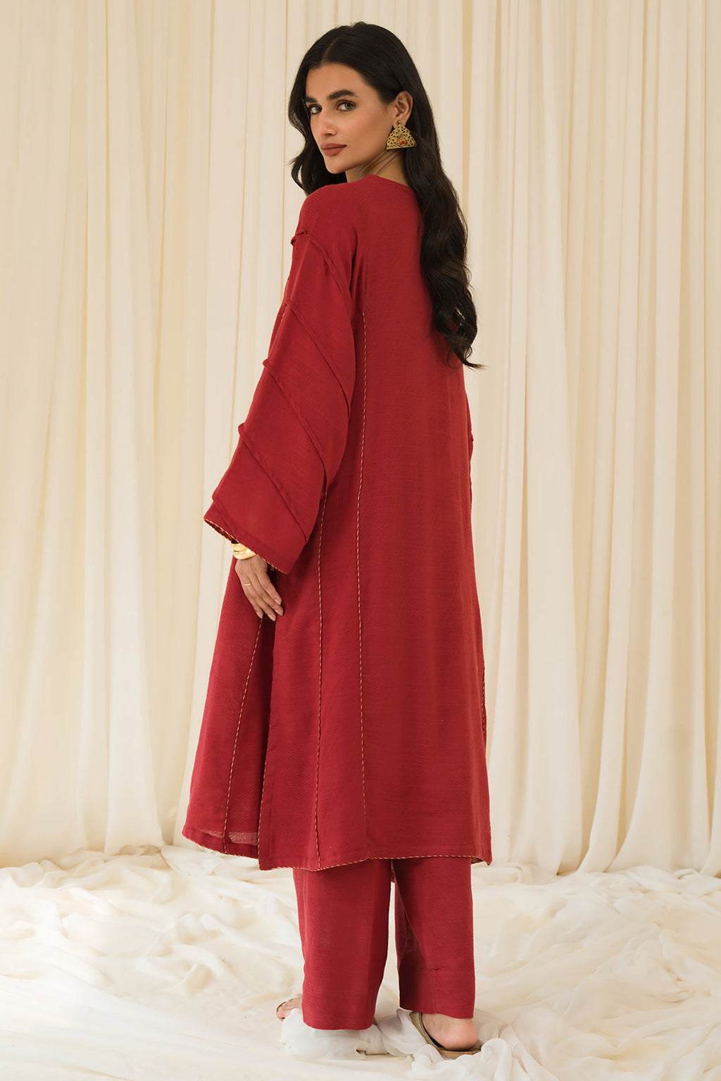 2 Piece - Slub Khaddar Suit P0872 (SO)