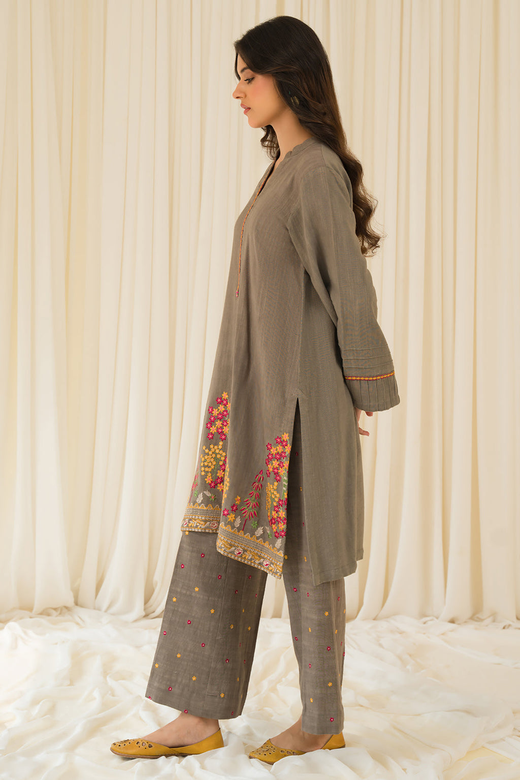 2 Piece - Slub Khaddar Suit P0881