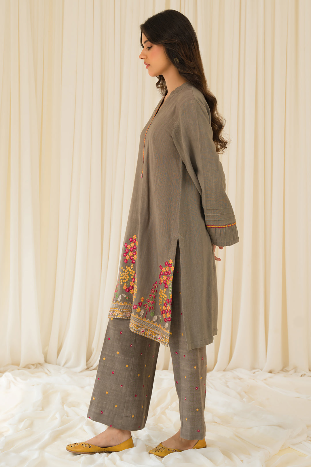 2 Piece - Slub Khaddar Suit P0881
