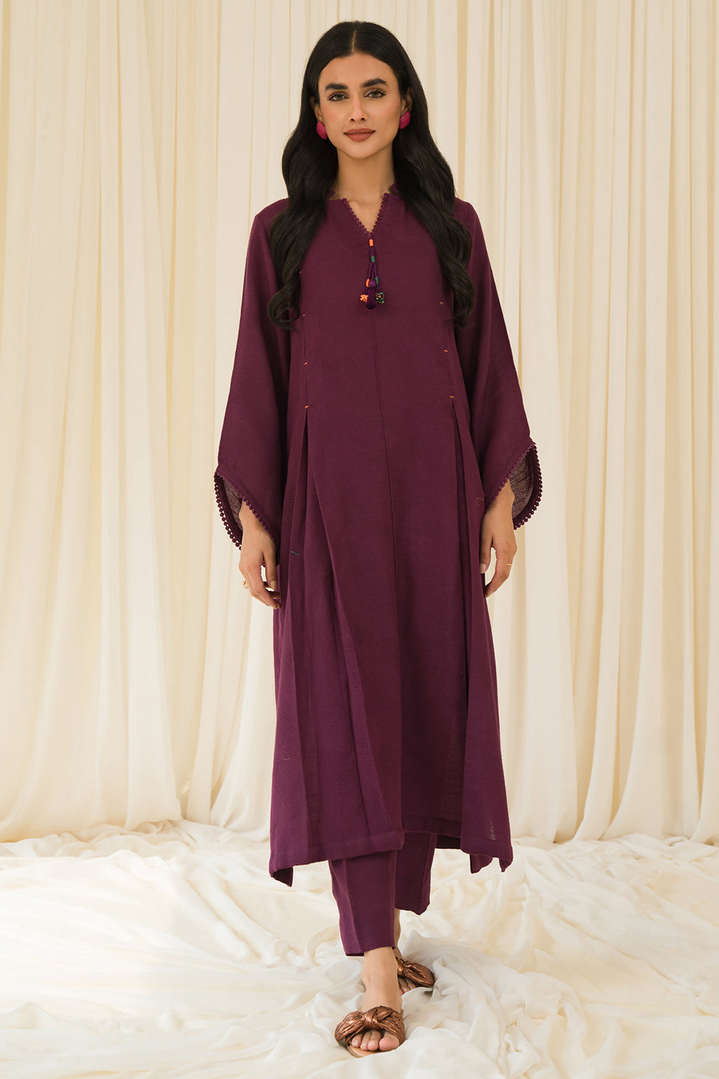 2 Piece - Slub Khaddar Suit P873A (SO)
