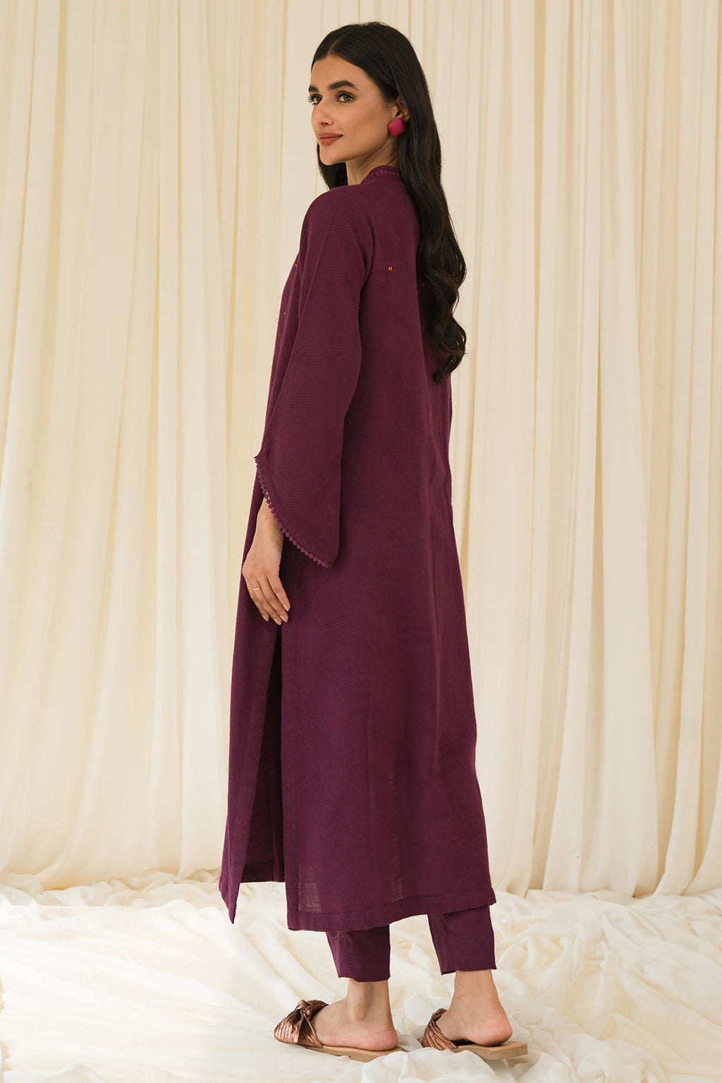 2 Piece - Slub Khaddar Suit P873A (SO)