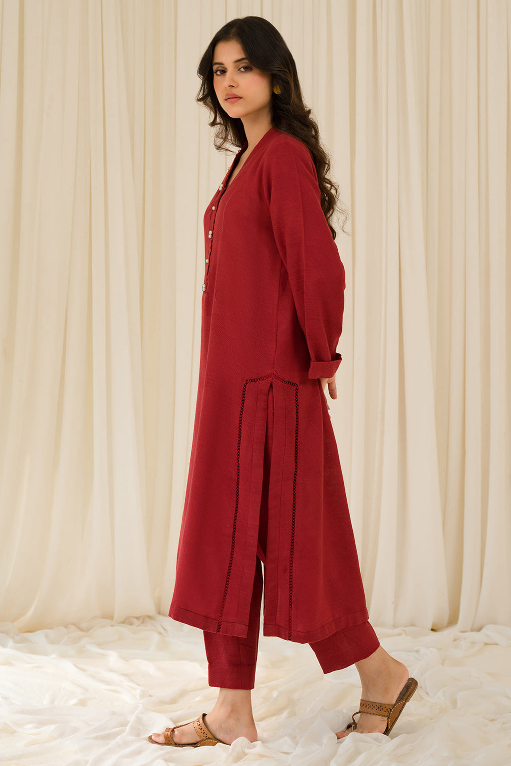 2 Piece - Slub Khaddar Suit P872A
