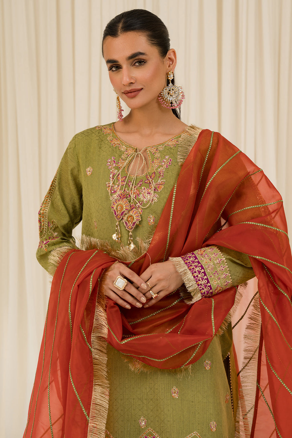 3 Piece - Embroidered Khaddi Suit L0958 (SO)