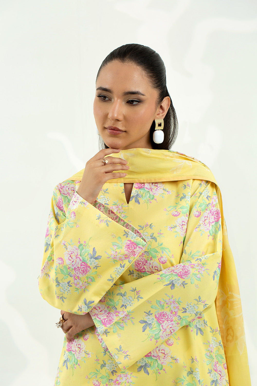 3 Piece - Digital Printed Lawn Suit P001218