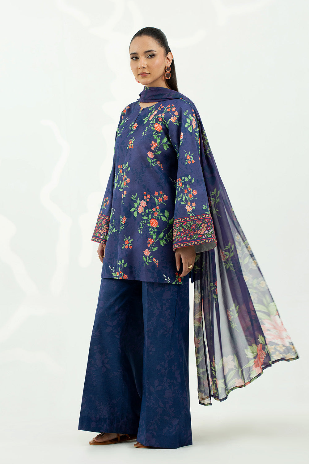 3 Piece - Digital Printed Lawn Suit P001212