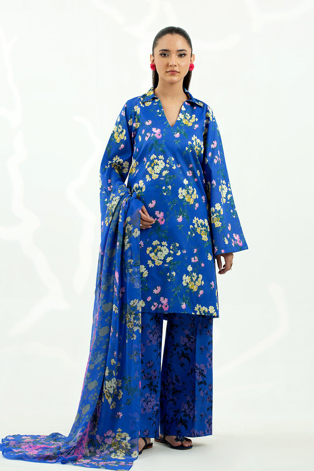 3 Piece - Digital Printed Lawn Suit P001211