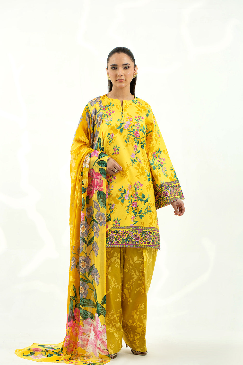3 Piece - Digital Printed Lawn Suit P001214