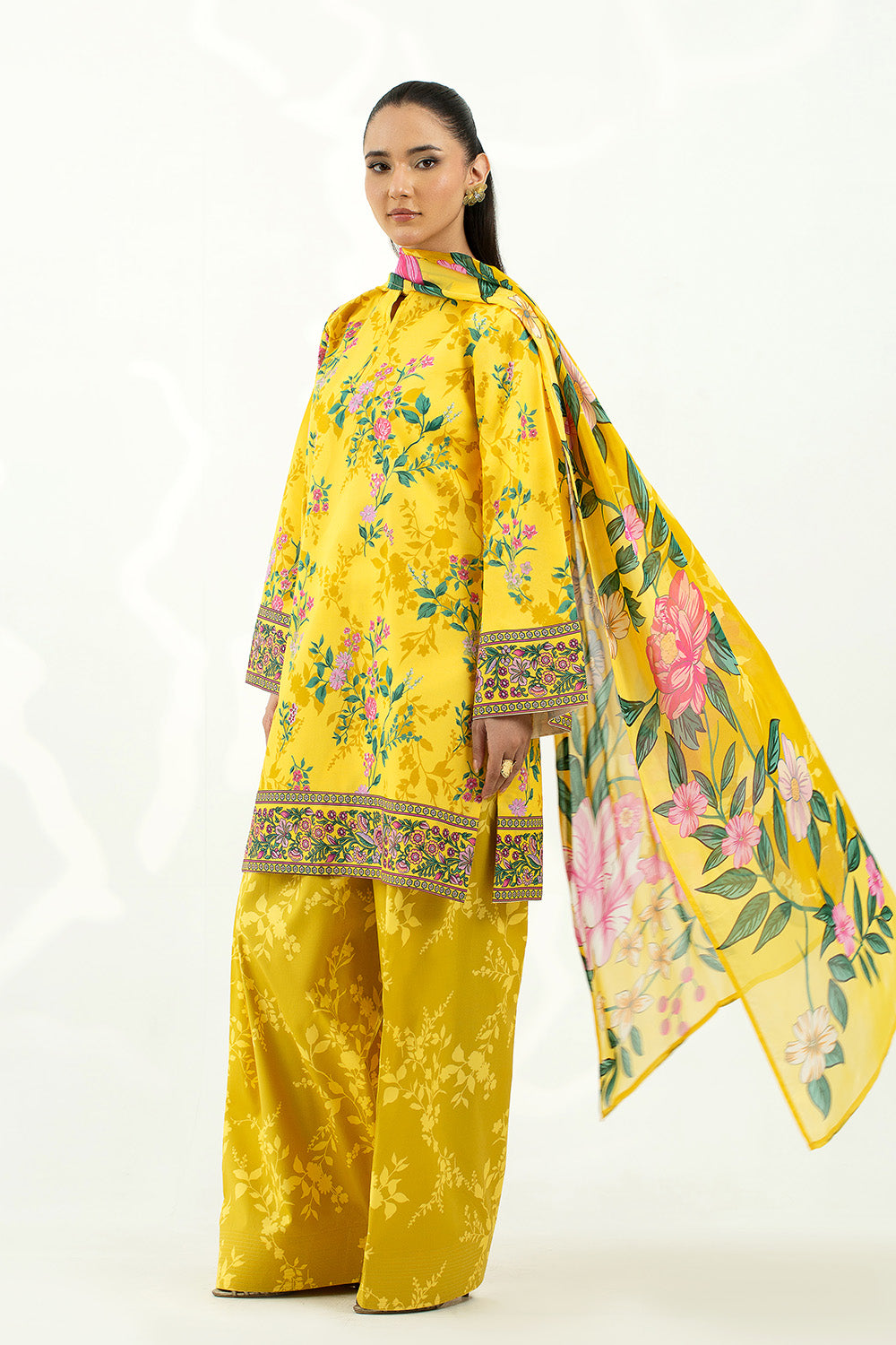 3 Piece - Digital Printed Lawn Suit P001214