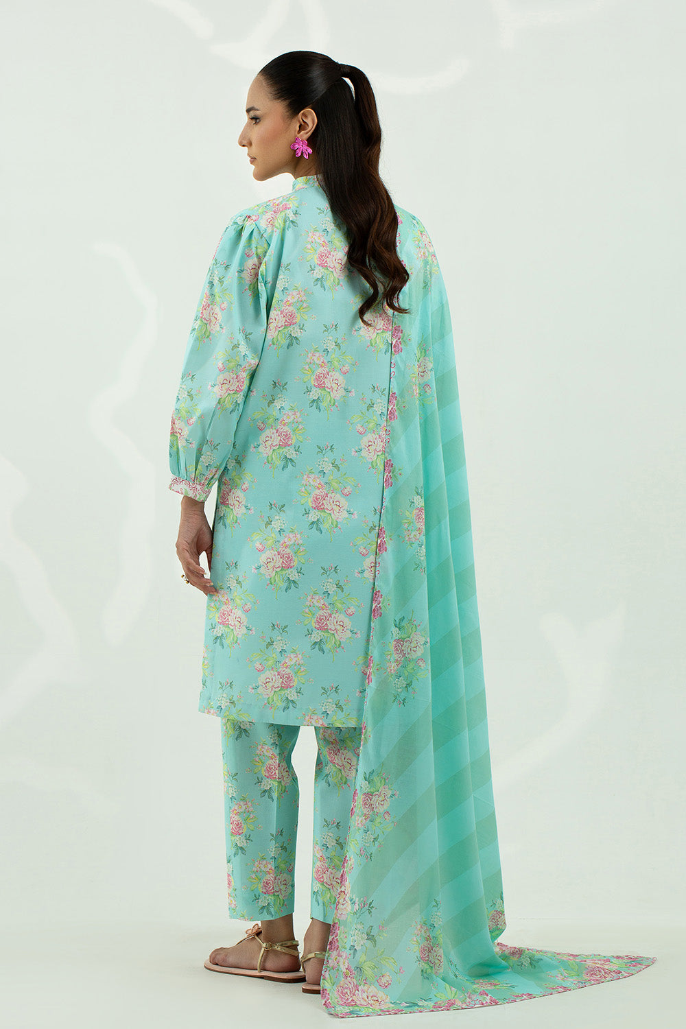 3 Piece - Digital Printed Lawn Suit P001219
