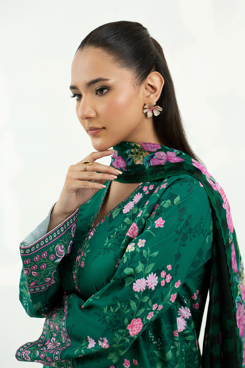 3 Piece - Digital Printed Lawn Suit P001213
