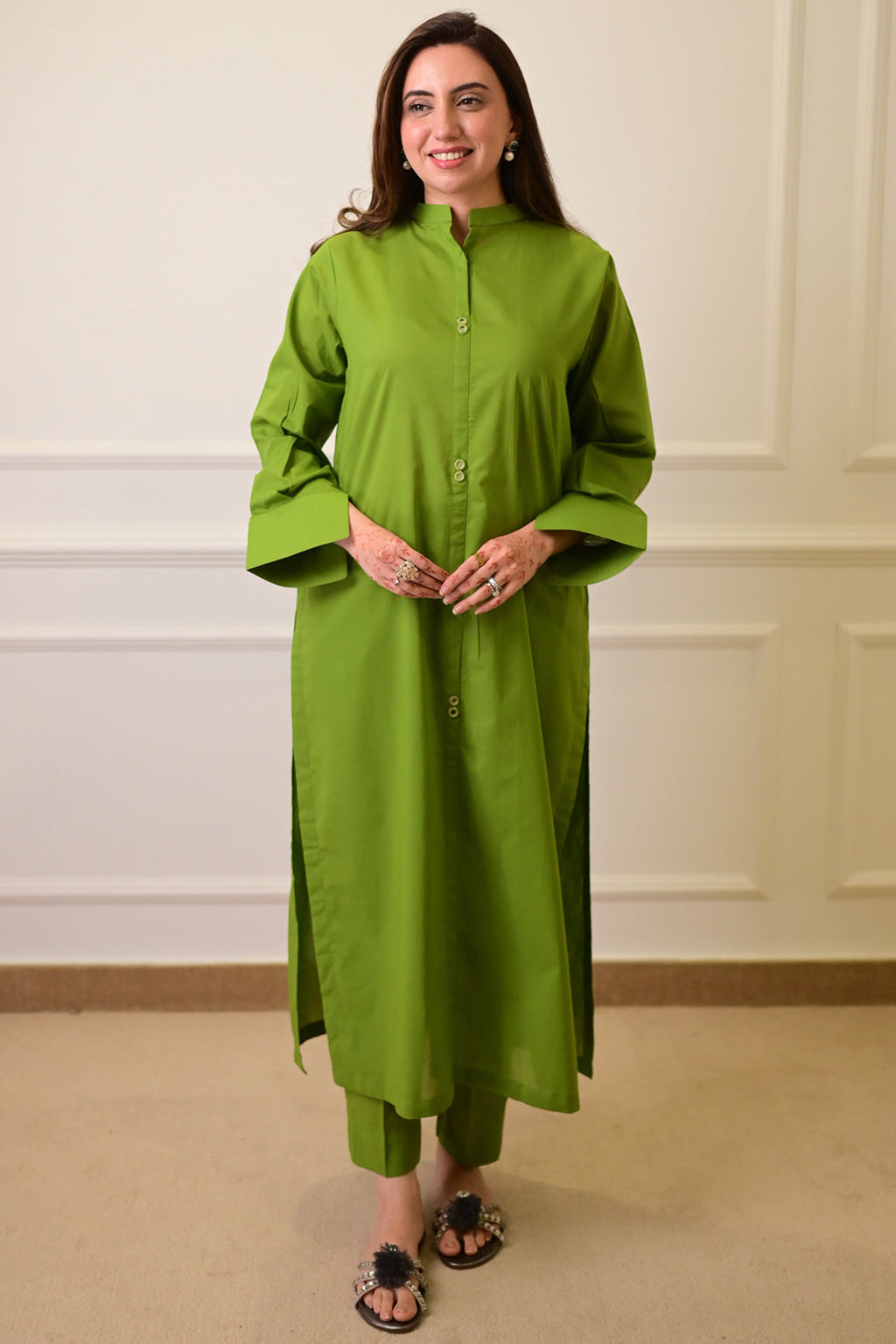 2 Piece - Lawn Suit CT00012 Green