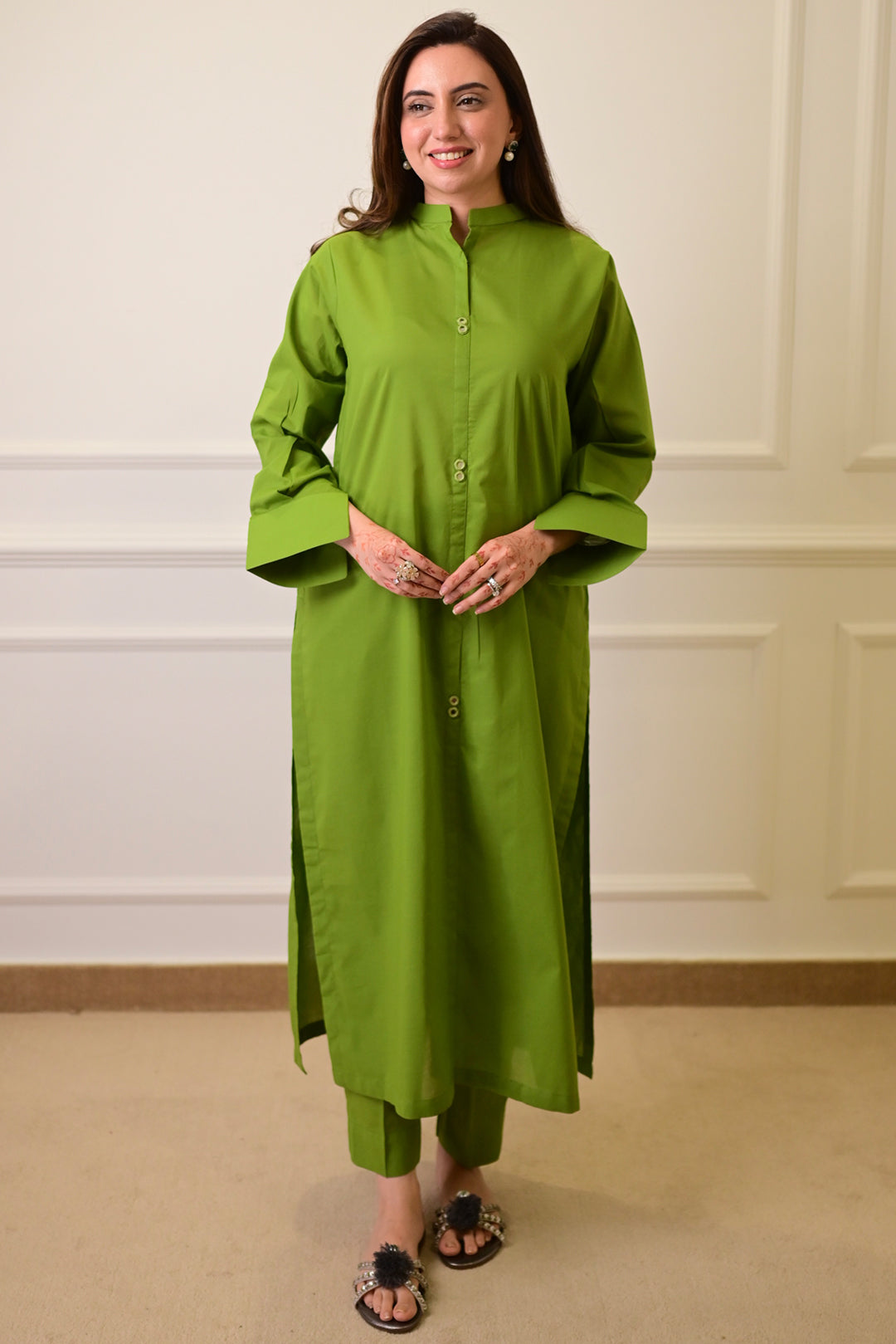 2 Piece - Lawn Suit CT00012 Green