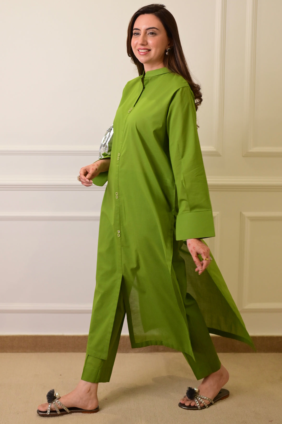 2 Piece - Lawn Suit CT00012 Green