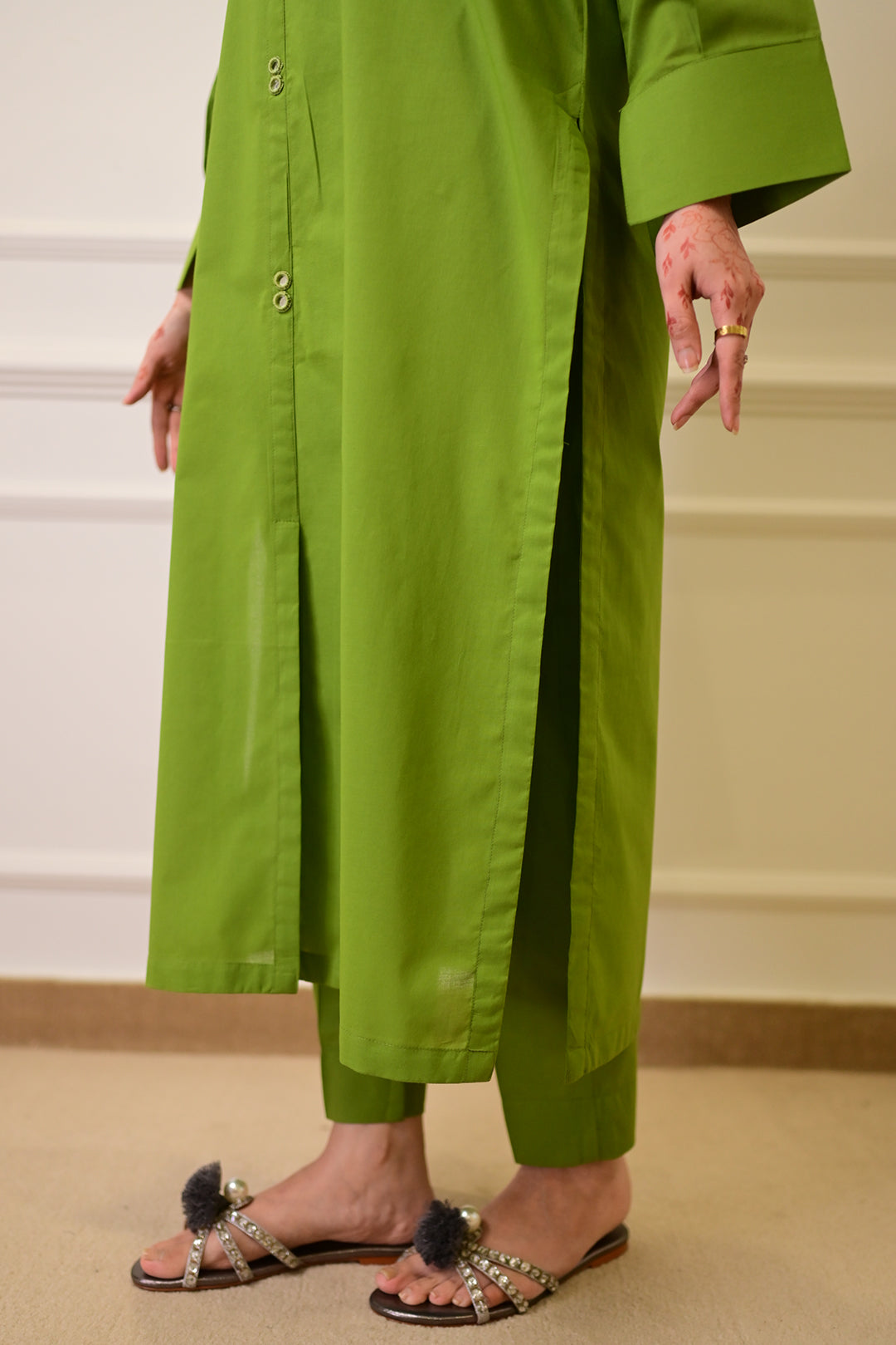 2 Piece - Lawn Suit CT00012 Green