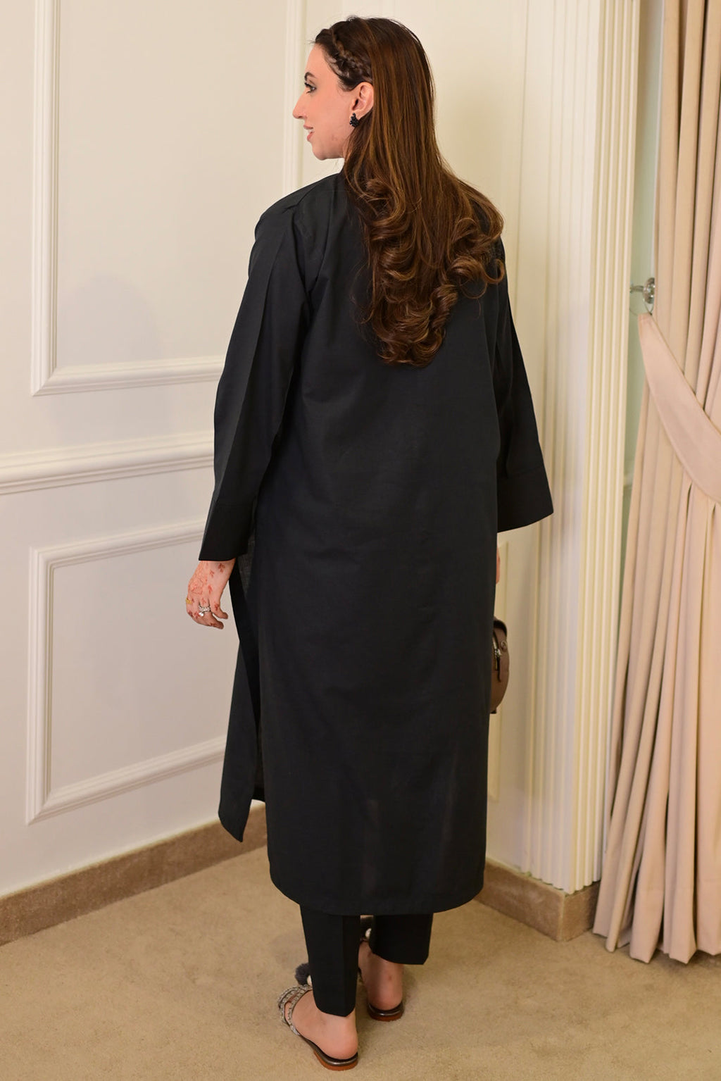 2 Piece - Lawn Suit CT00012 Black
