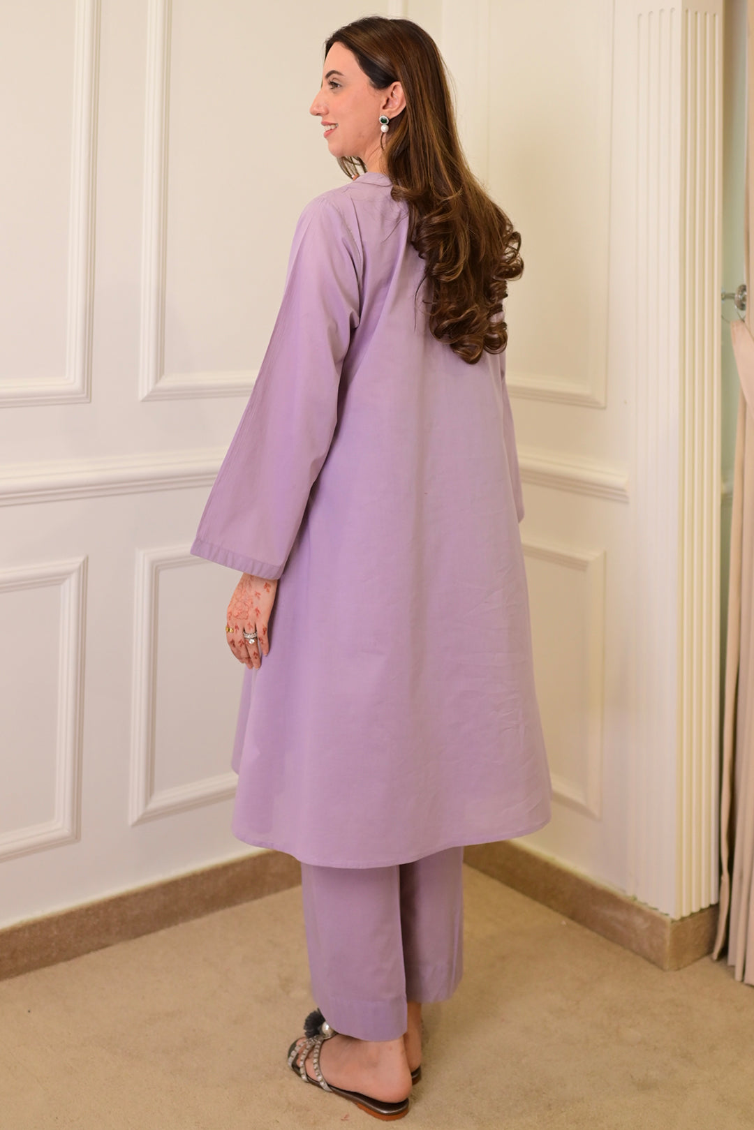 2 Piece - Lawn Suit CT009 Lilac