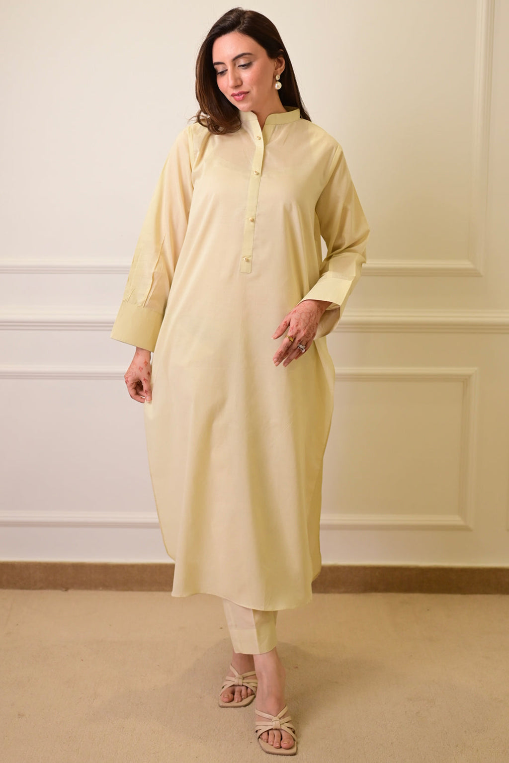 2 Piece - Lawn Suit CT011 Khaki