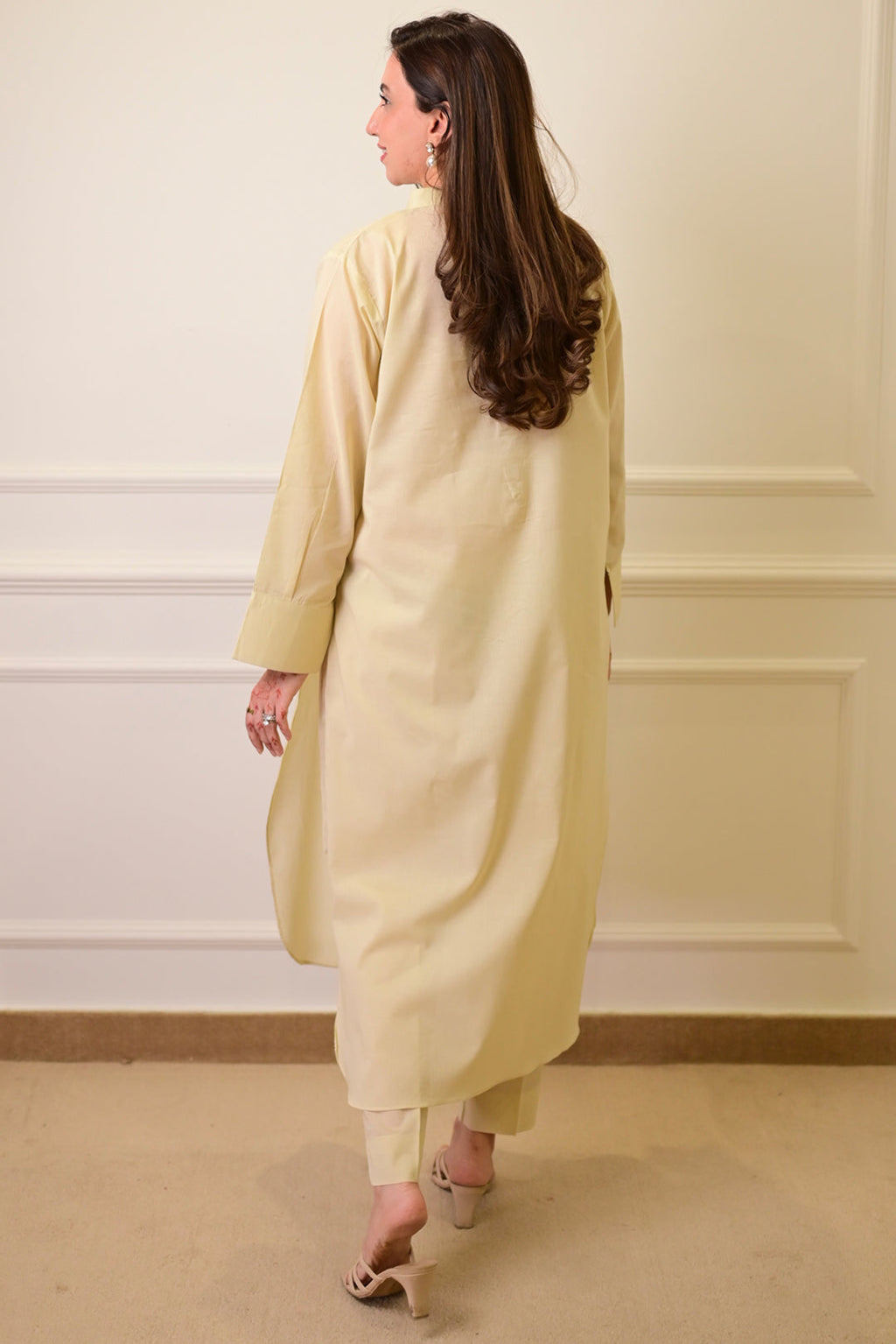 2 Piece - Lawn Suit CT011 Khaki