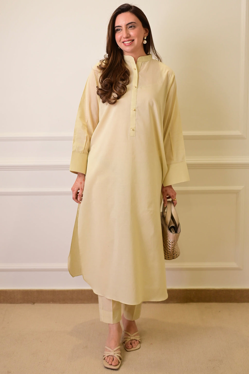 2 Piece - Lawn Suit CT011 Khaki