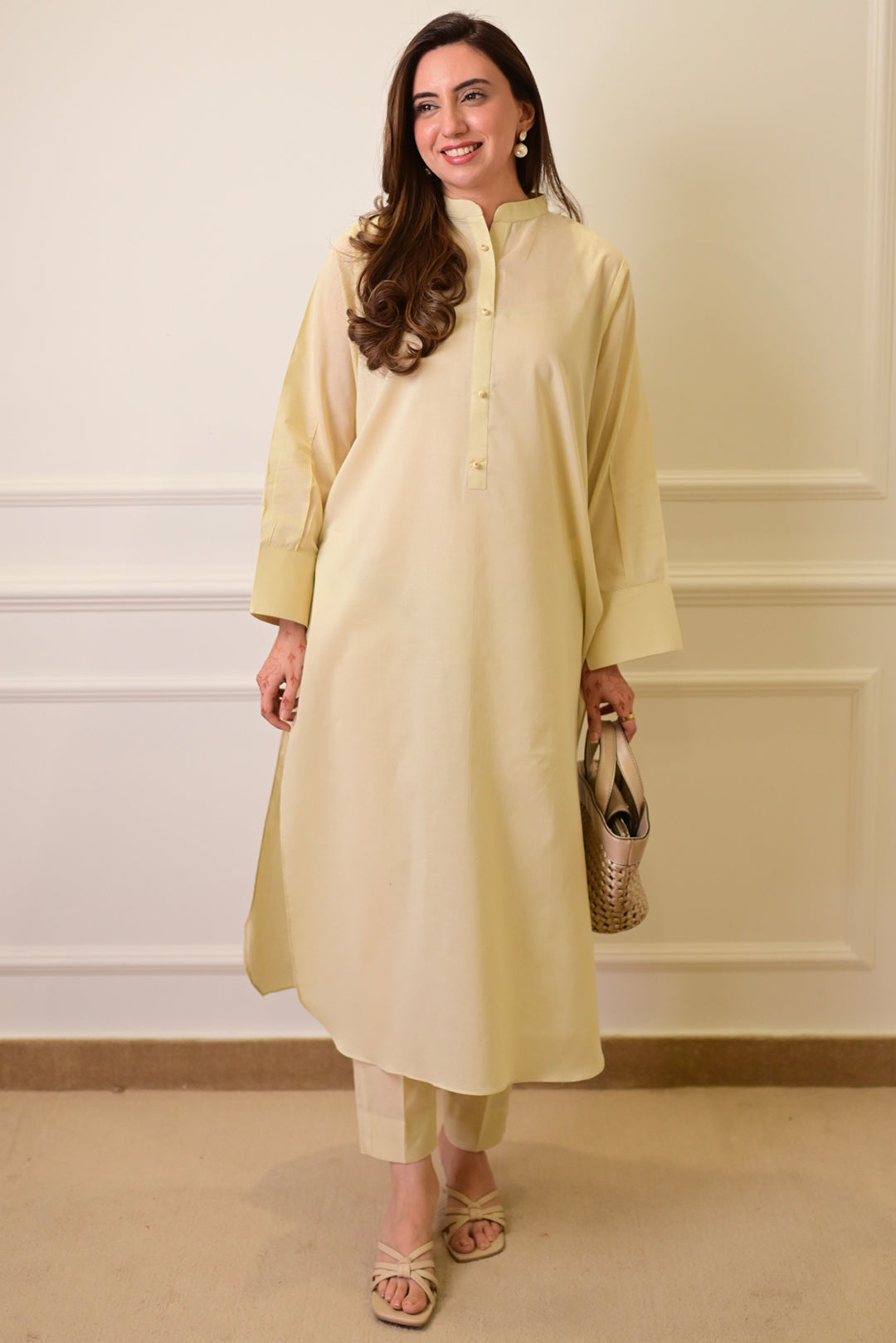 2 Piece - Lawn Suit CT011 Khaki