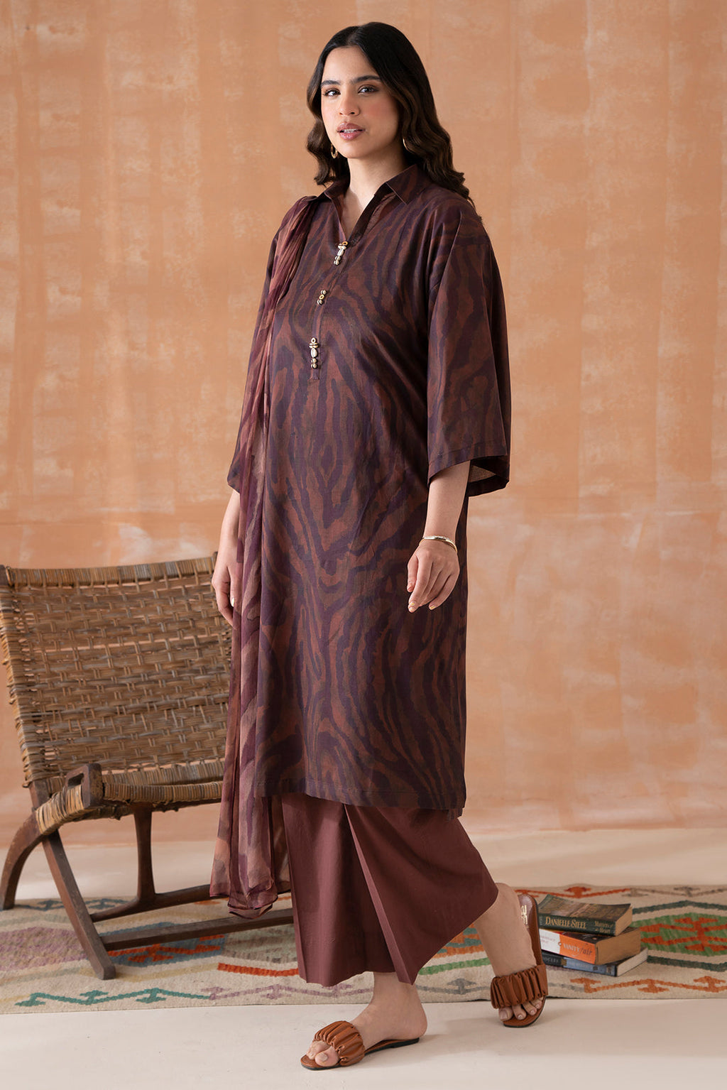 2 Piece - Digital Printed Lawn Suit P1123A