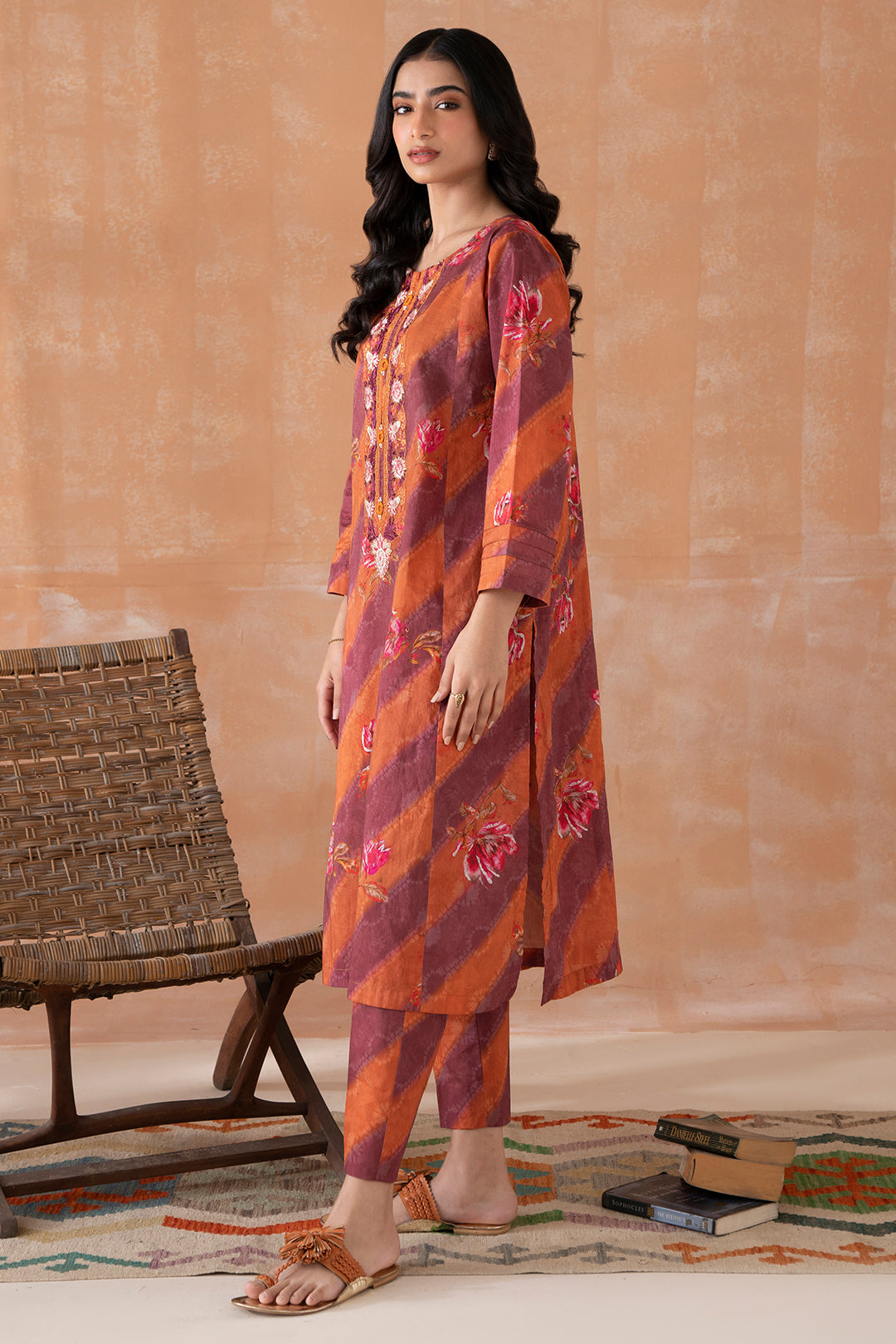 2 Piece - Embroidered Lawn  Suit P1097