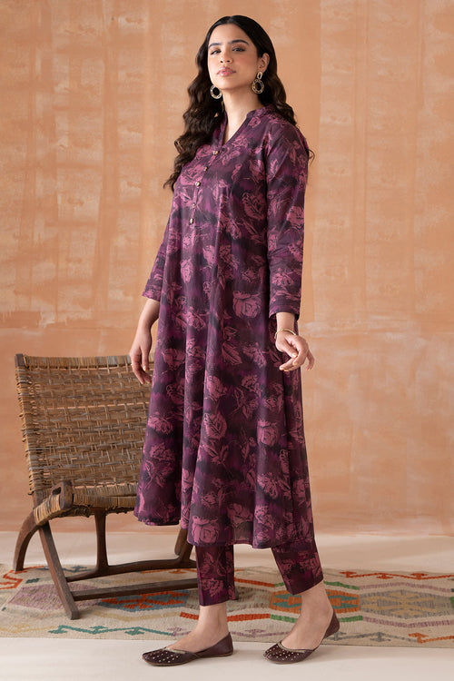2 Piece - Digital Printed Lawn  Suit P1102  (SO)