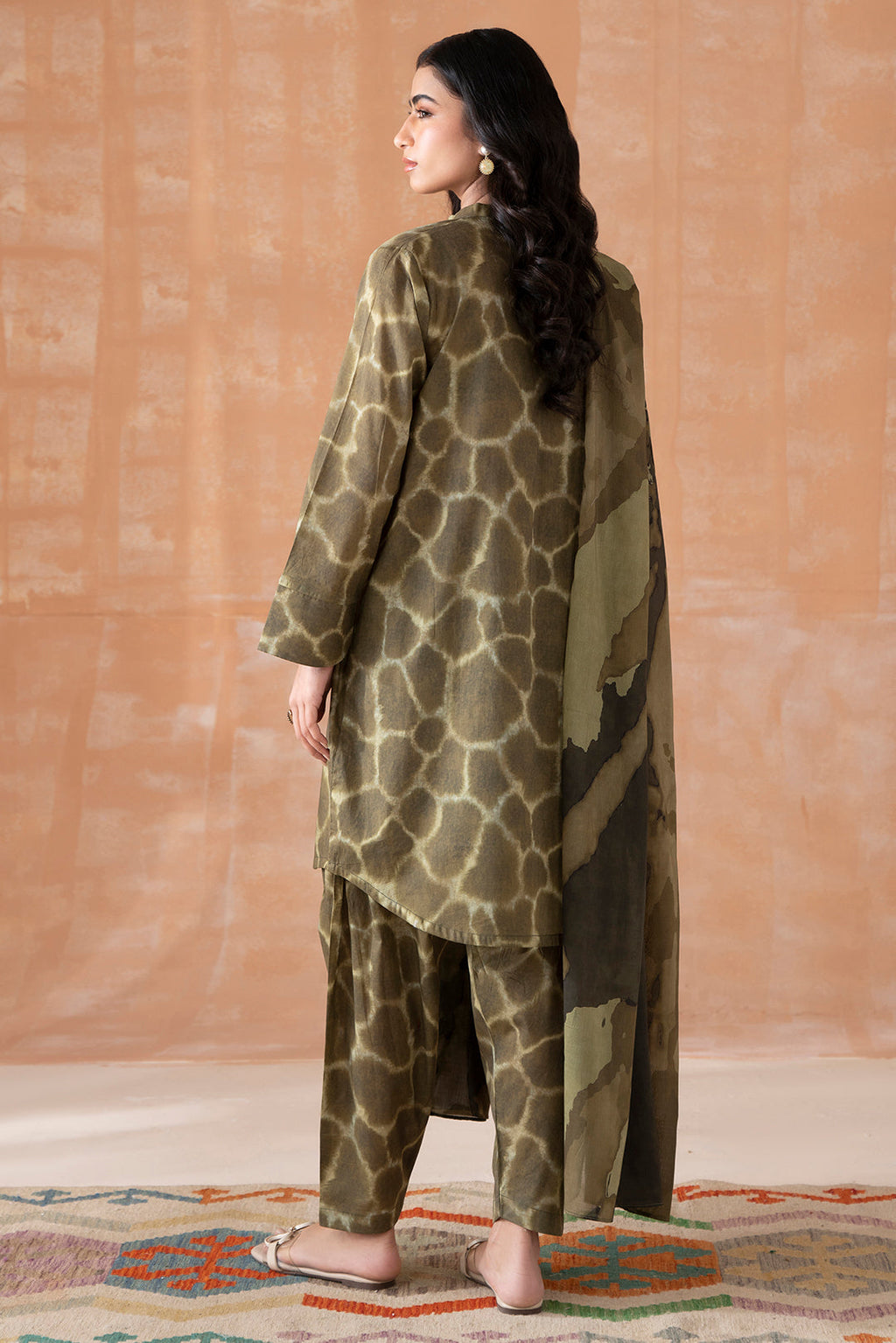 3 Piece - Digital Printed Lawn  Suit P1106B