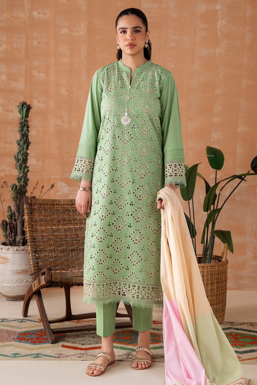 3 Piece - Embroidered Lawn Suit P1071  (SO)