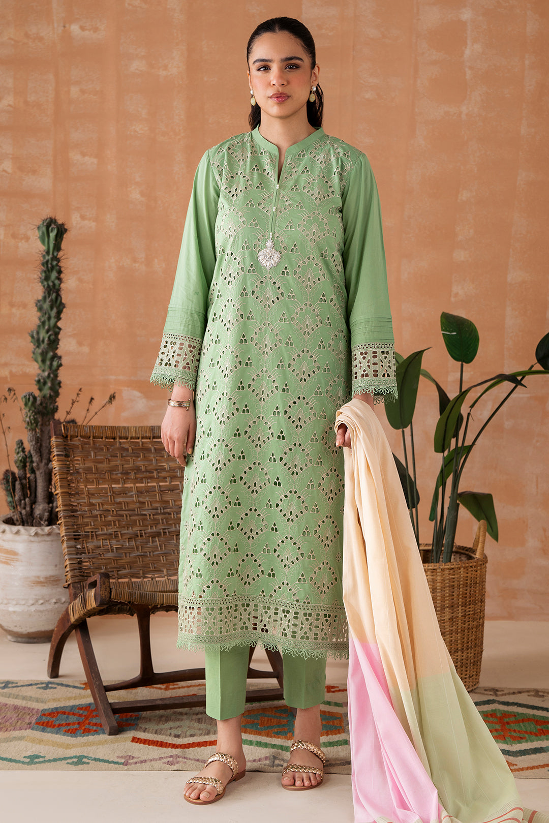 3 Piece - Embroidered Lawn Suit P1071  (SO)