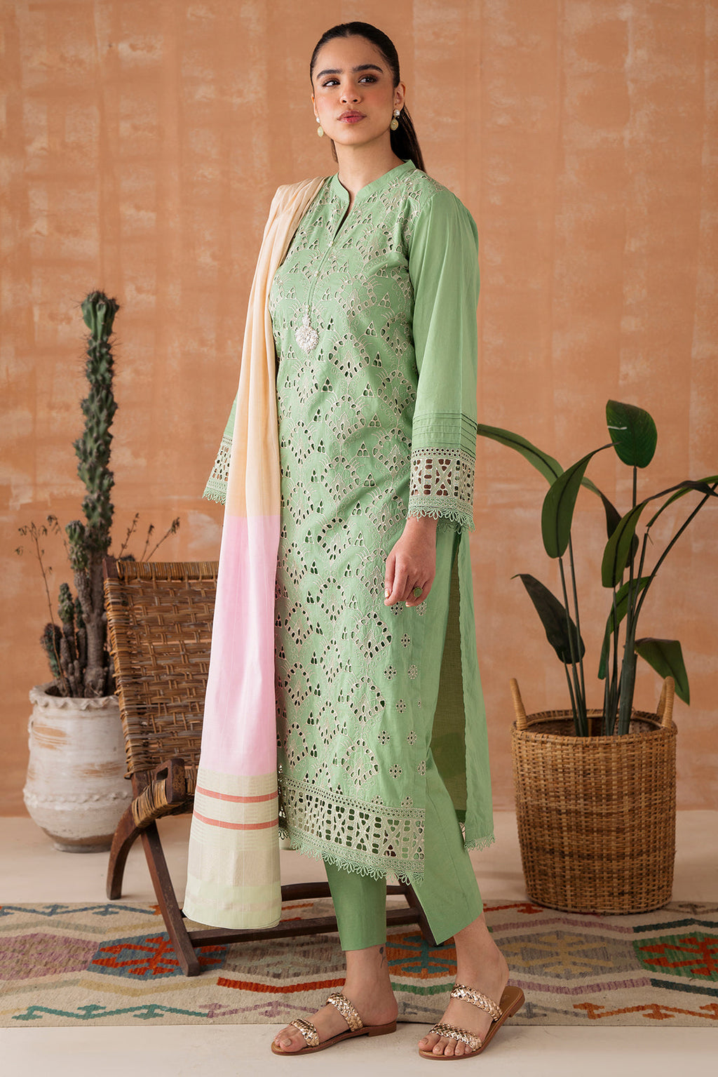 3 Piece - Embroidered Lawn Suit P1071  (SO)