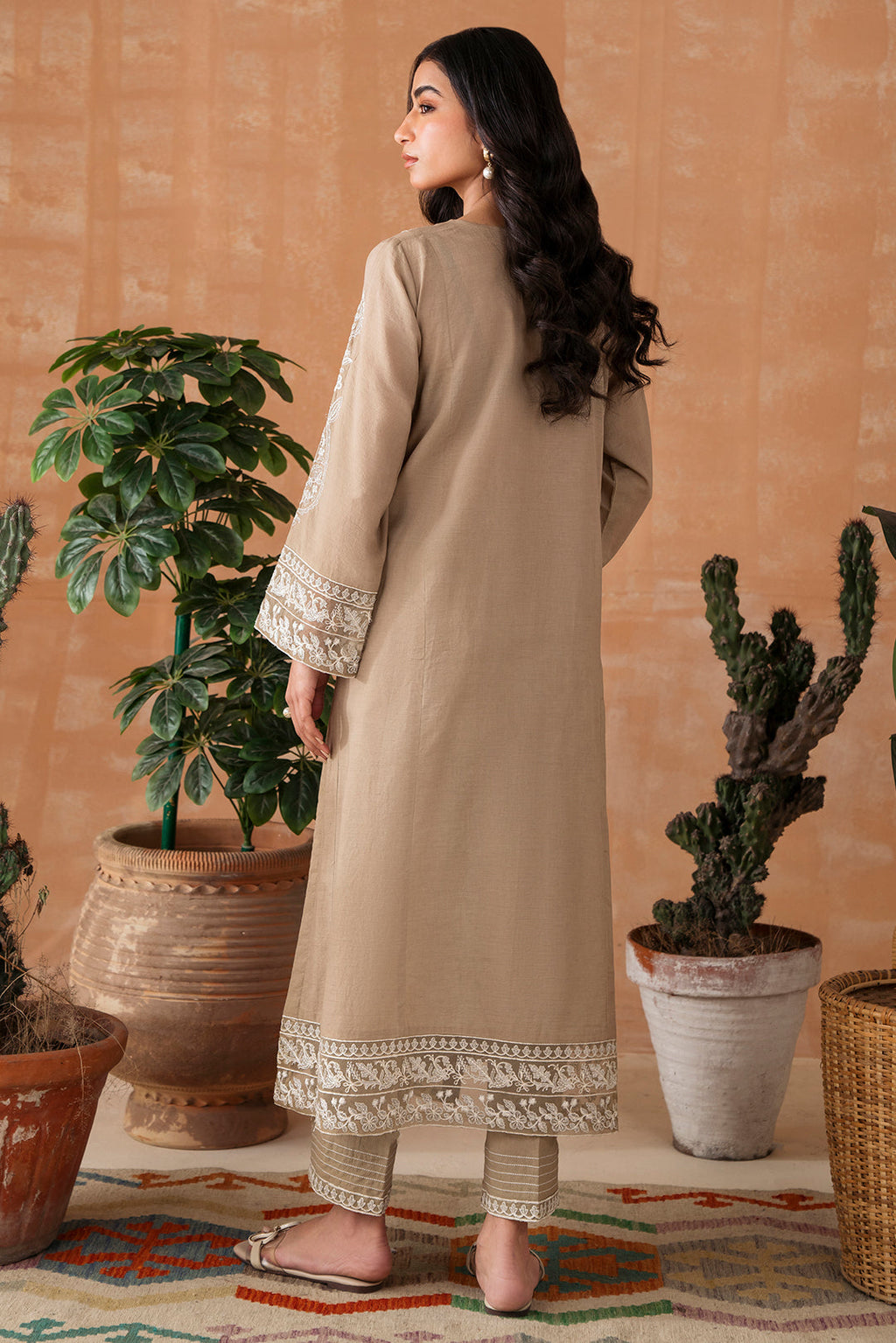 2 Piece - Embroidered Dobby Suit P1027  (SO)