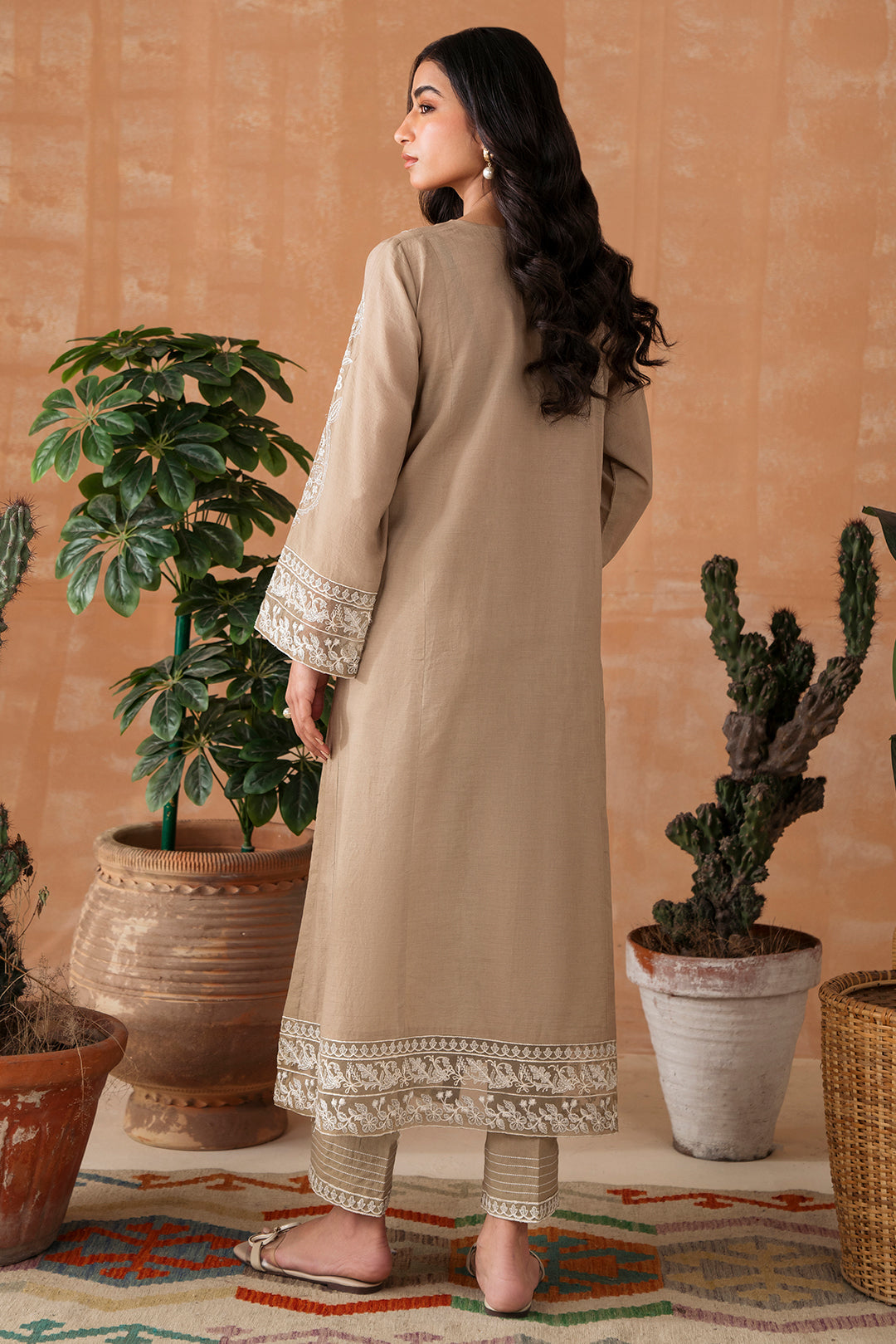 2 Piece - Embroidered Dobby Suit P1027  (SO)