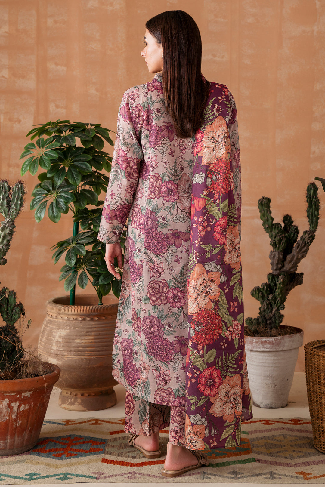 3 Piece - Digital Printed Lawn  Suit P1110