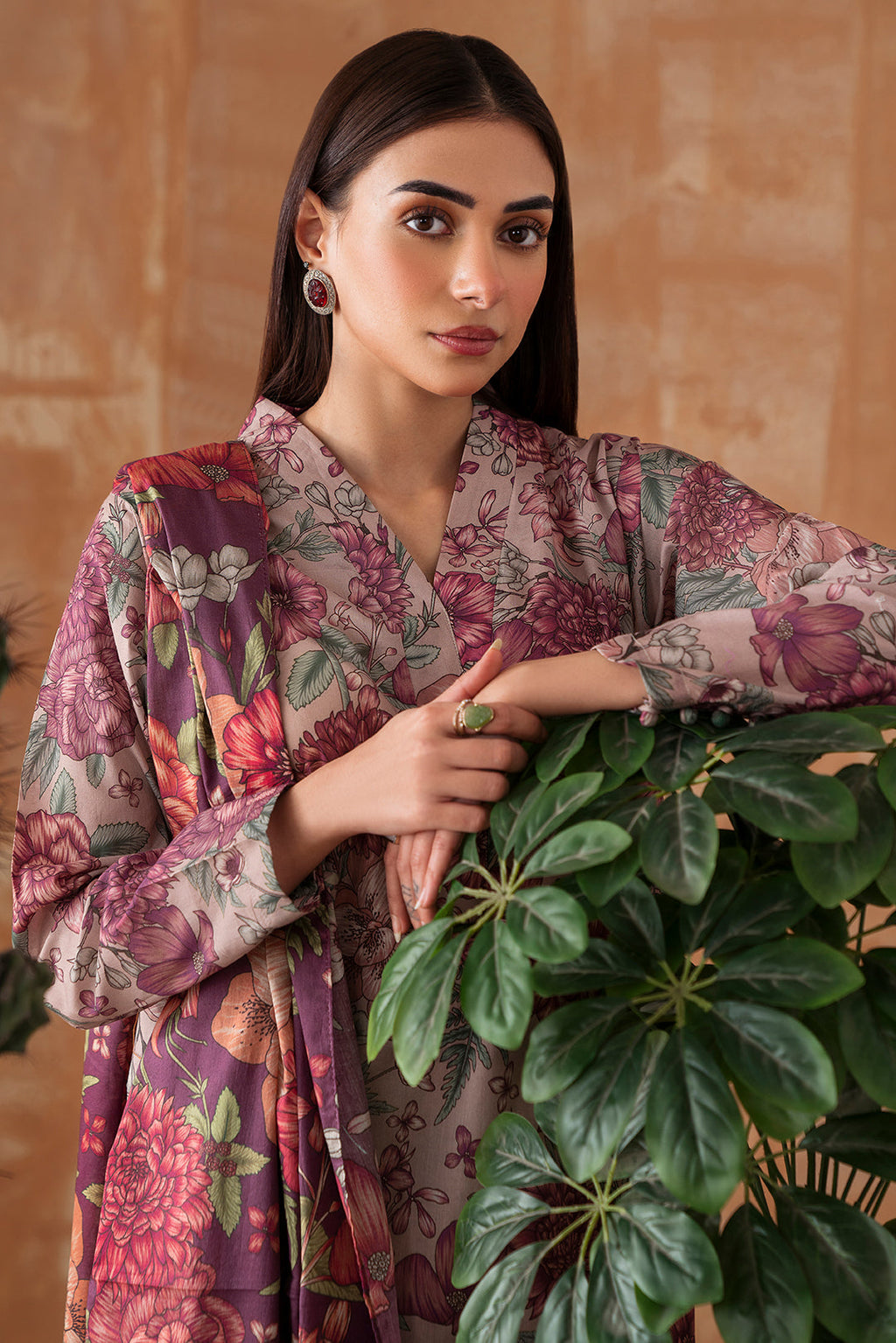 3 Piece - Digital Printed Lawn  Suit P1110