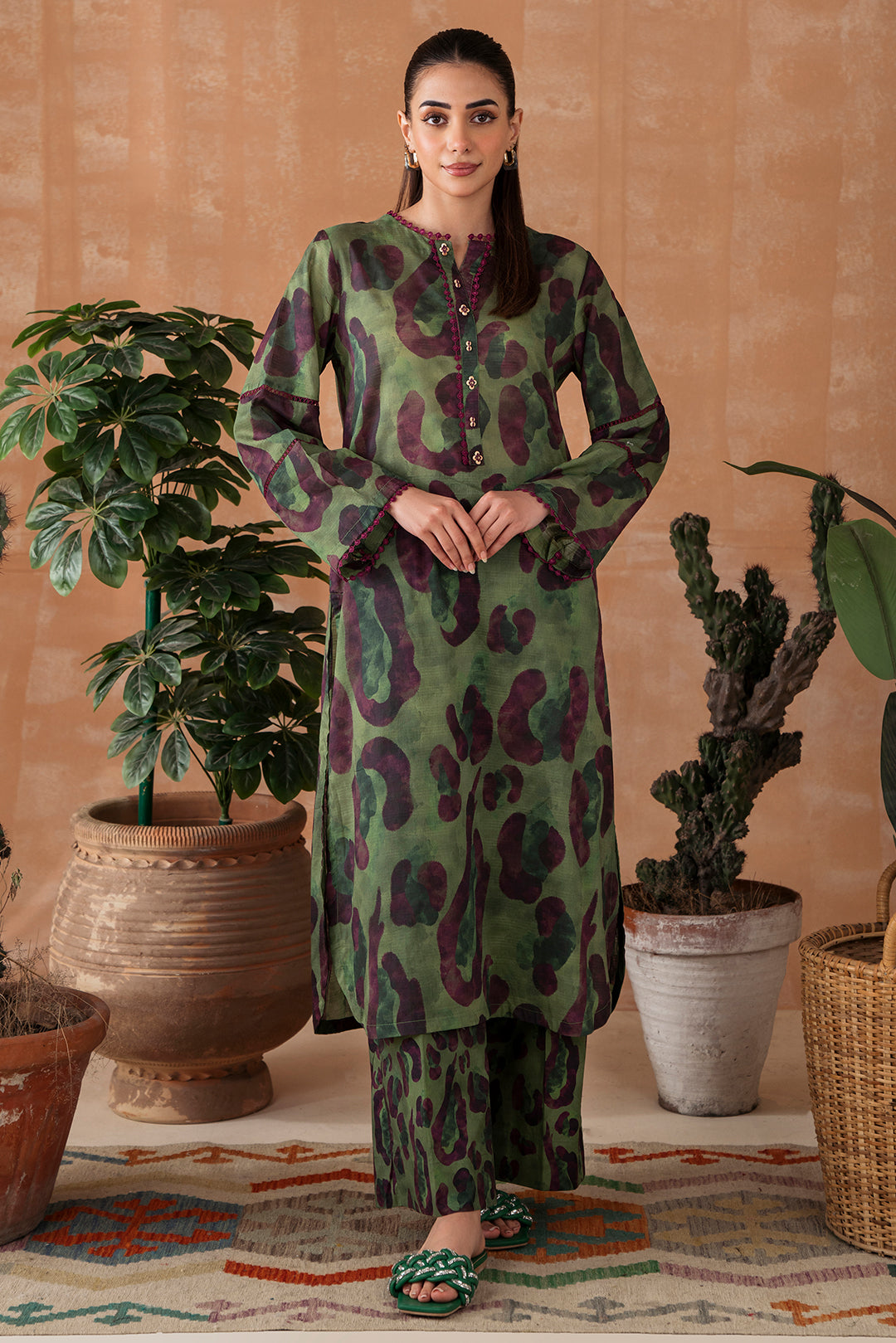 2 Piece - Digital Printed Lawn Suit P1042A
