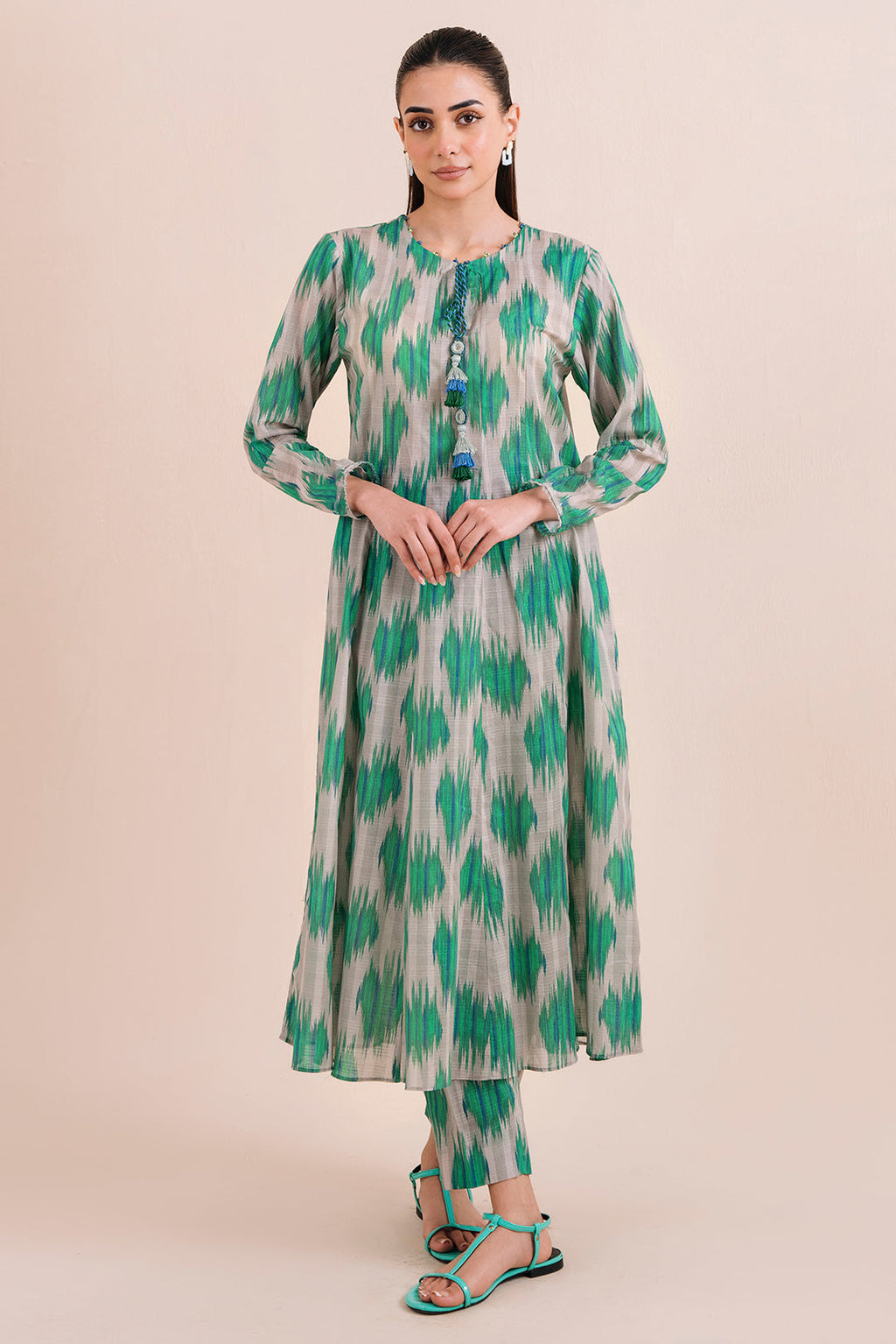 2 Piece - Digital Printed Textured Lawn  Suit P1043  (SO)