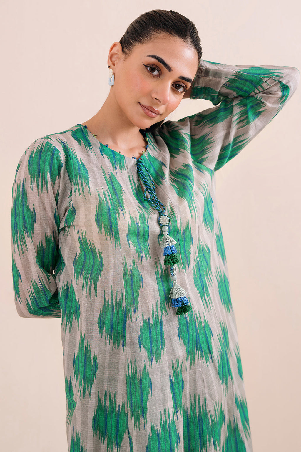 2 Piece - Digital Printed Textured Lawn  Suit P1043  (SO)
