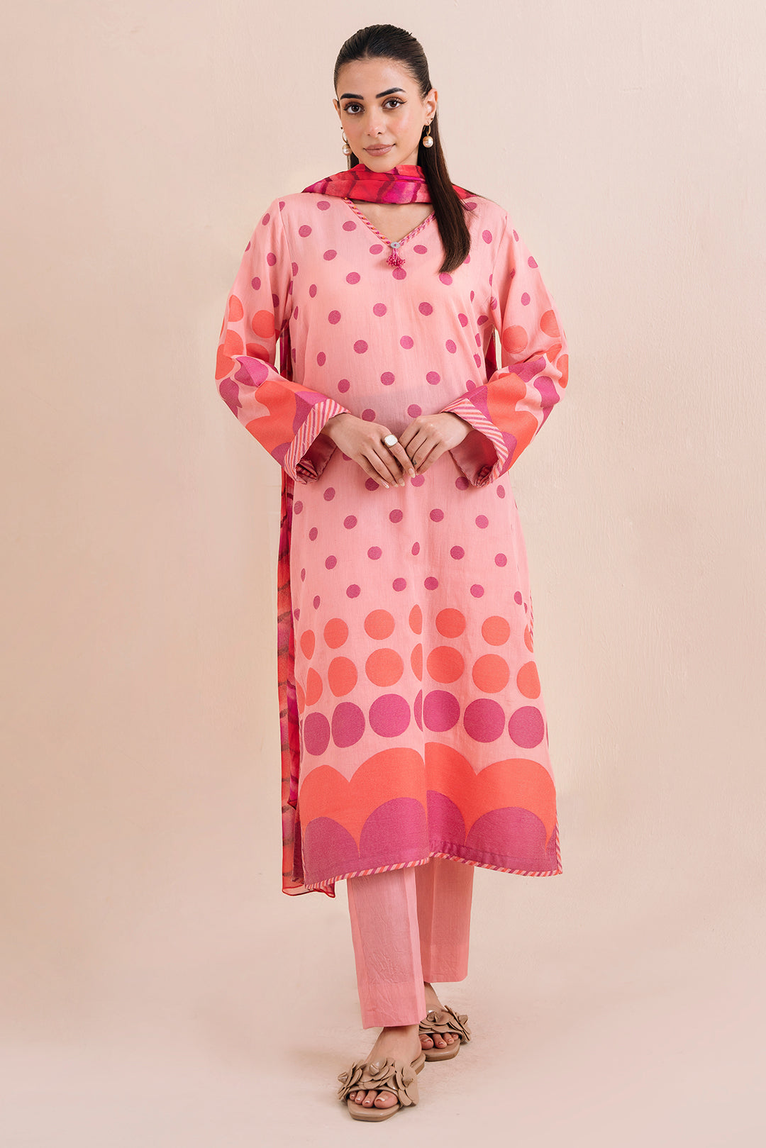 2 Piece - Digital Printed Jacquard Suit P1085