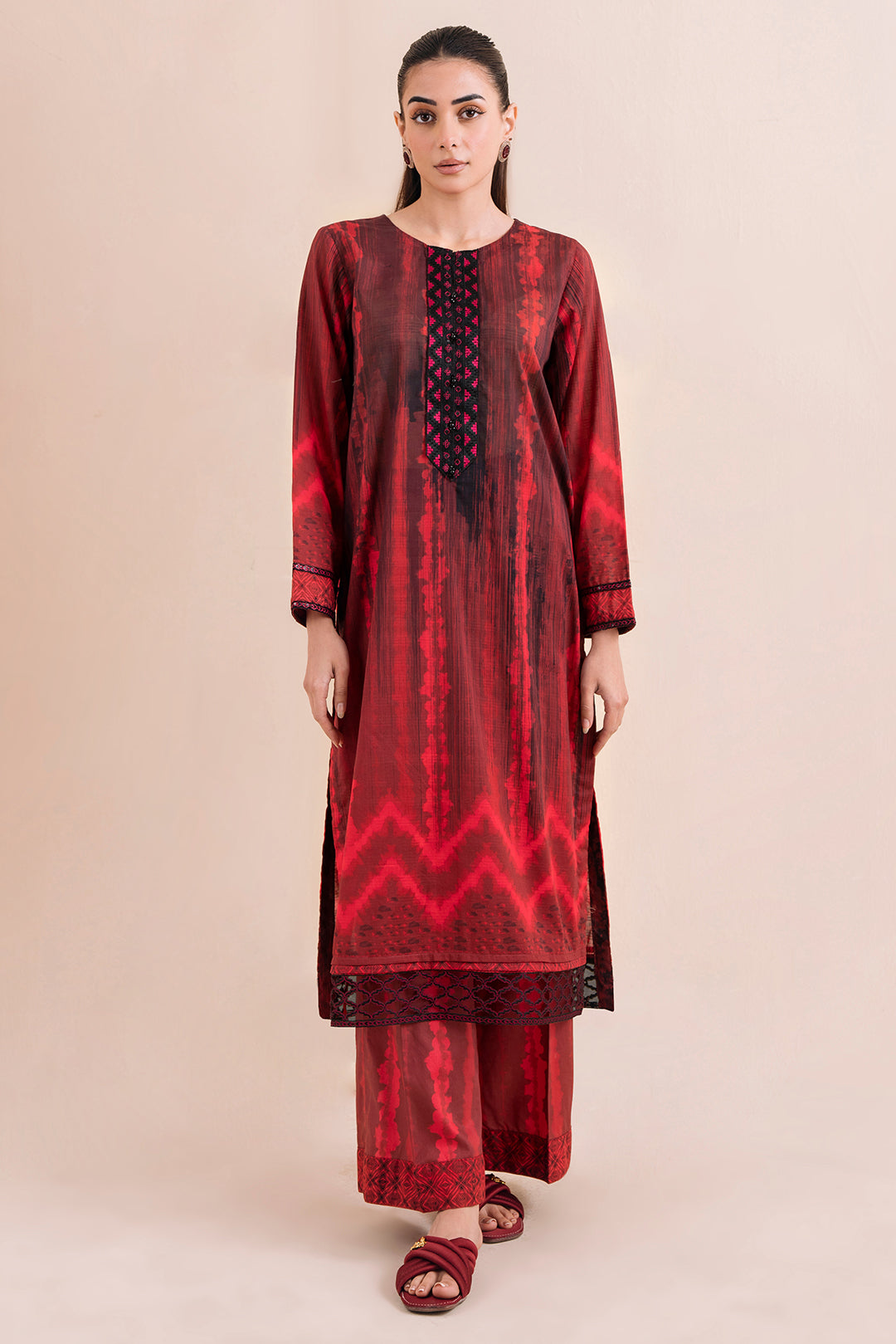 2 Piece - Embroidered Textured Lawn  Suit P1041A   (SO)
