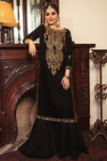 1 Piece - Embroidered Velvet Shirt L0290