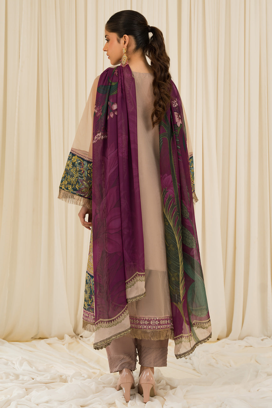 3 Piece - Embroidered Organza Suit L0778 (SO)