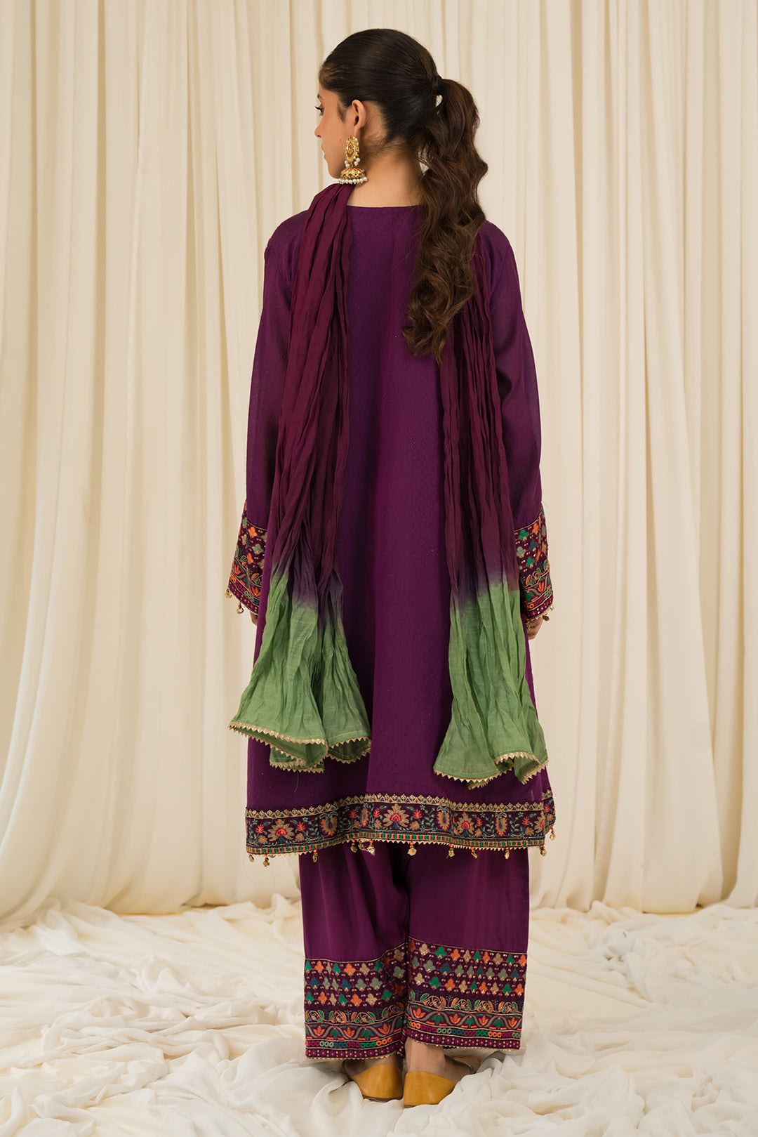 3 Piece - Embroidered Khaadi Suit L0952 (SO)