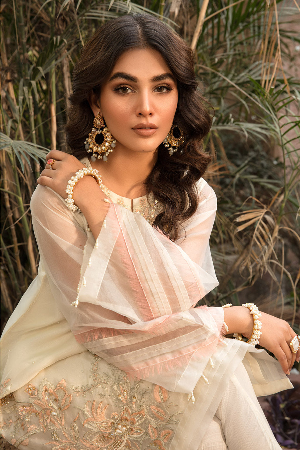 2 Piece - Embroidered Organza Suit- L2684 (SO)