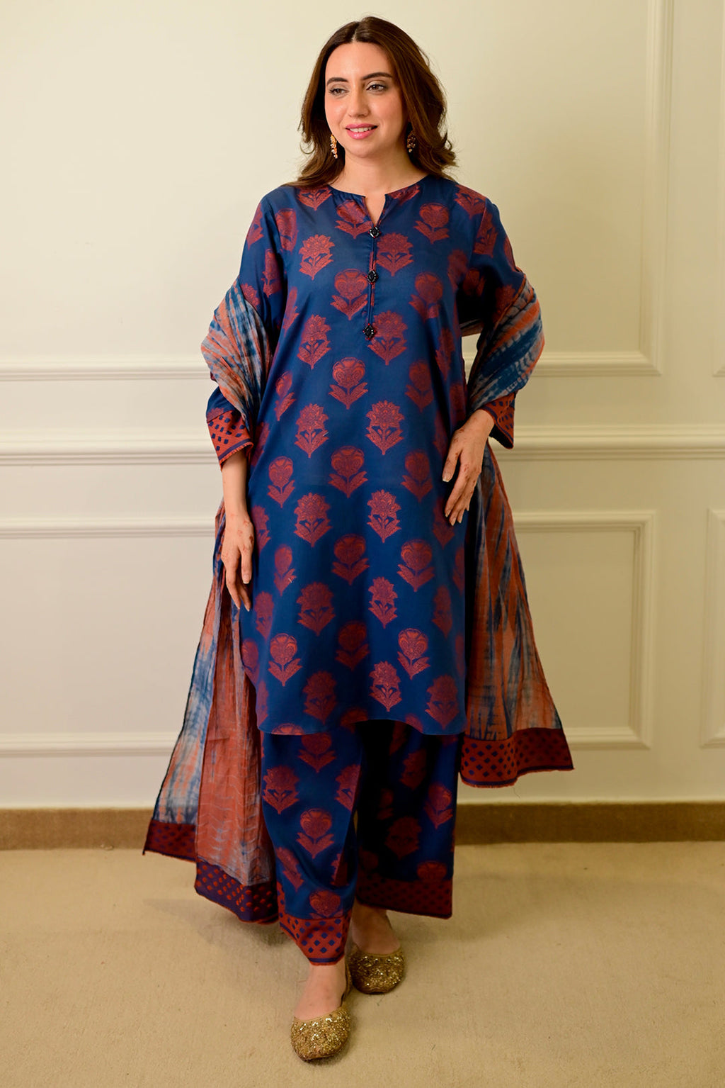 3 Piece - Printed Lawn Suit P001030
