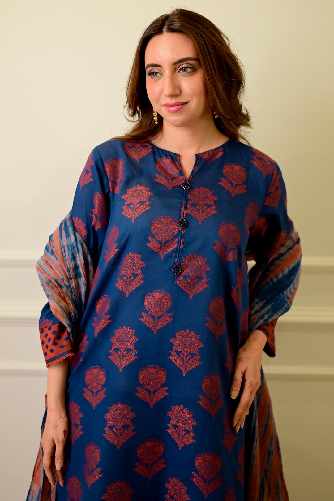 3 Piece - Printed Lawn Suit P001030